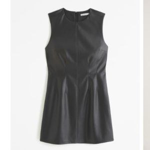 Vegan Leather Mini Dress
